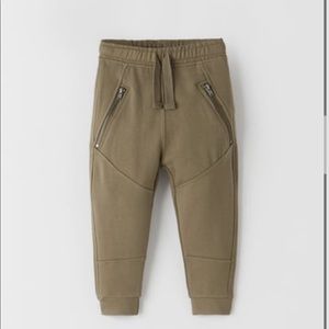 Zara Toddler Khaki Green Joggers 12-18M